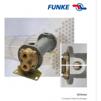 FUNKE 管殼式換熱器，主要用于冷卻液體，如潤(rùn)滑油、以及通過飽和蒸汽加熱